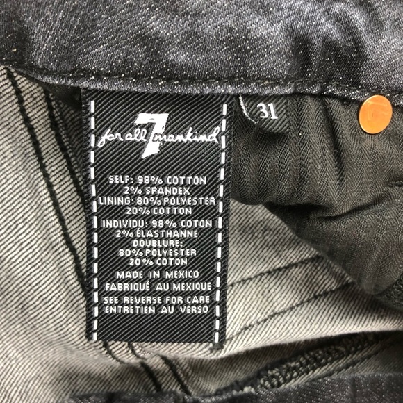NWOT- 7 For All Mankind Jean Skirt - Picture 6 of 7